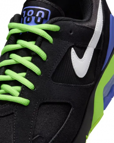 Кросівки Nike AIR 180 QS чорно-салатово-сині FZ3058-001