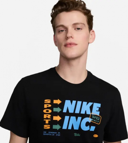 Футболка Nike DRI-FIT FITNESS черная FV8360-010
