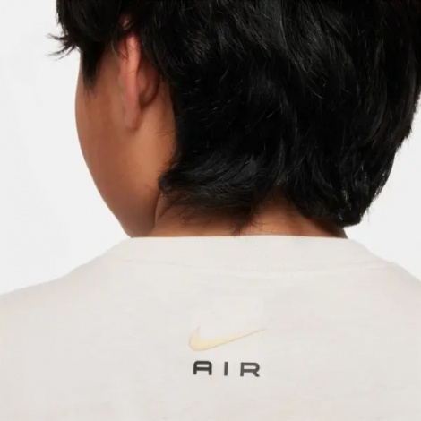 Футболка подростковая Nike AIR бежево-черно-золотая FV2343-104