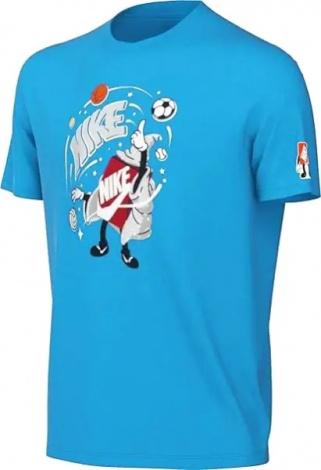 Футболка подростковая Nike SPORTSWEAR BOXY голубая FN9614-435