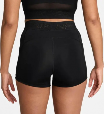 Шорти жіночі Nike PRO MID-RISE 3" MESH-PANELED чорні FN3336-010