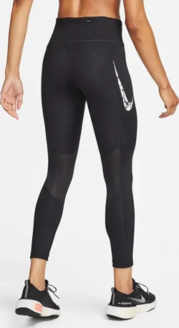 Легінси жіночі Nike SWOOSH FAST 7/8 чорні FN3268-010