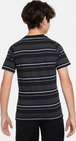 Футболка подростковая Nike SPORTSWEAR черно-серая FJ6348-011