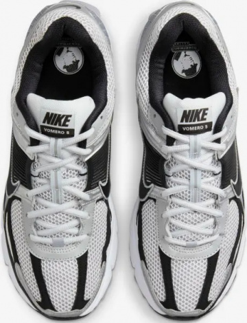 Кросівки Nike ZOOM VOMERO 5 біло-чорно-срібні FJ4151-004
