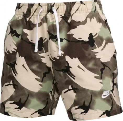 Шорти Nike CLUB+ WOVEN FLOW оливково-бежевий-хакі камуфляж DX0737-386