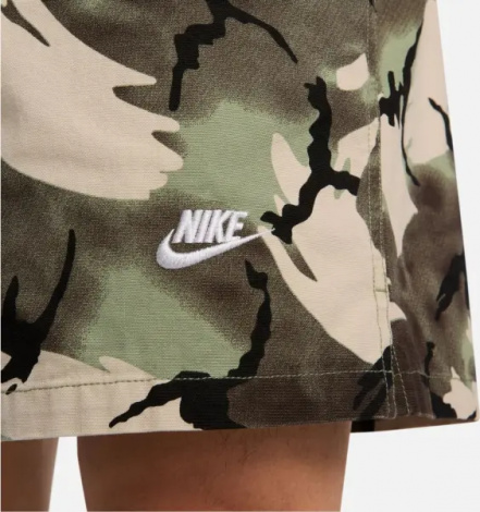 Шорти Nike CLUB+ WOVEN FLOW оливково-бежевий-хакі камуфляж DX0737-386