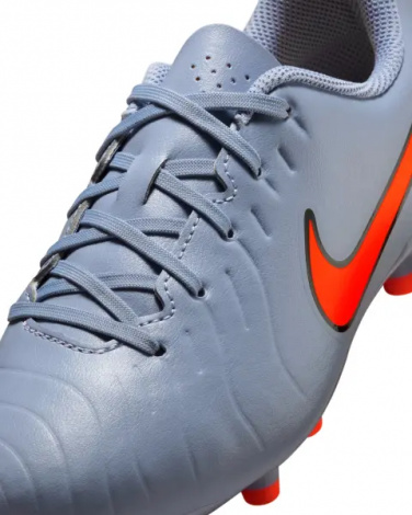 Бутси дитячі Nike JR TIEMPO LEGEND 10 CLUB FG/MG димчасто-блакитно-помаранчеві DV4352-402
