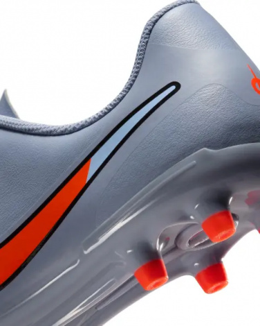 Бутси дитячі Nike JR TIEMPO LEGEND 10 CLUB FG/MG димчасто-блакитно-помаранчеві DV4352-402