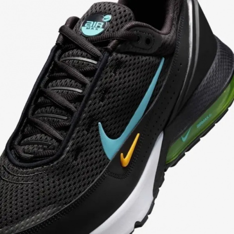 Кроссовки Nike AIR MAX PULSE черно-голубо-оранжевые DR0453-007