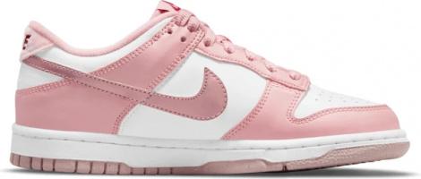 Кросівки підліткові Nike DUNK LOW (GS) світло-рожево-білі DO6485-600
