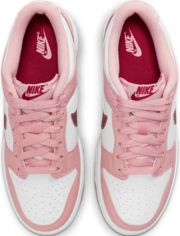 Кросівки підліткові Nike DUNK LOW (GS) світло-рожево-білі DO6485-600