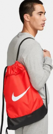 Сумка-мішок Nike BRASILIA 9.5 DRAWSTRING червона DM3978-657