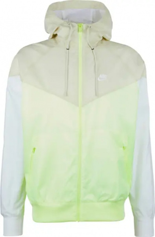 Вітровка Nike SPORTSWEAR WINDRUNNER HOODED JACKET салатово-бежево-біла DA0001-701