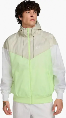 Вітровка Nike SPORTSWEAR WINDRUNNER HOODED JACKET салатово-бежево-біла DA0001-701