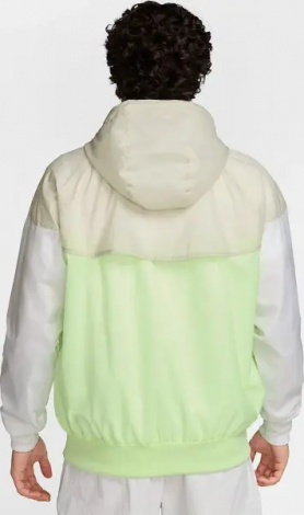 Вітровка Nike SPORTSWEAR WINDRUNNER HOODED JACKET салатово-бежево-біла DA0001-701