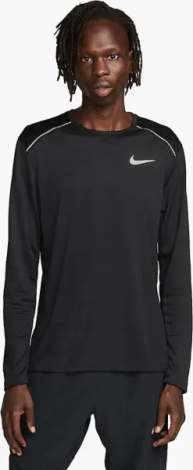 Лонгслів для бігу Nike DRI-FIT MILER чорний CU0318-010