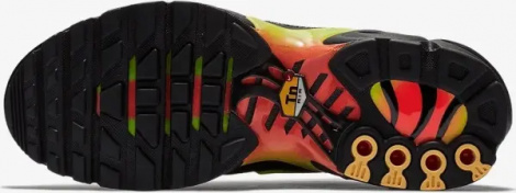 Кросівки жіночі Nike AIR MAX PLUS TN SE лимонно-червоно-чорні AQ9979-001
