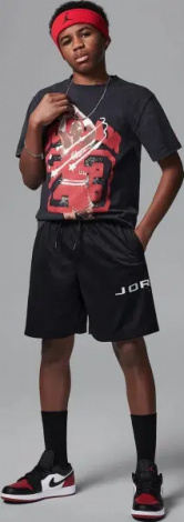 Шорти підліткові Nike JORDAN DRI-FIT BASELINE MESH чорні 95D667-023