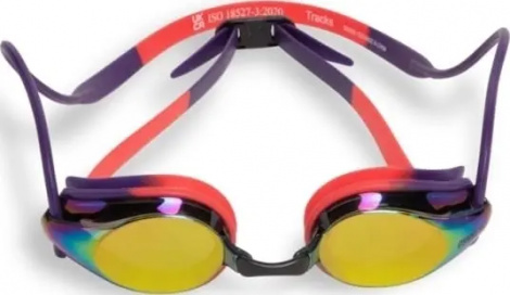 Окуляри для плавання Arena TRACKS MIRROR фіолетово-коралові 92370-111