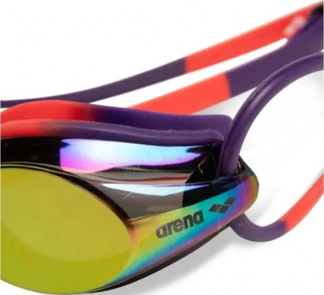 Окуляри для плавання Arena TRACKS MIRROR фіолетово-коралові 92370-111