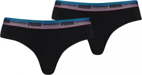 Труси (бразиліана) жіночі Puma BRAZILIAN чорно-рожево-сині (2 штуки) 907856-11