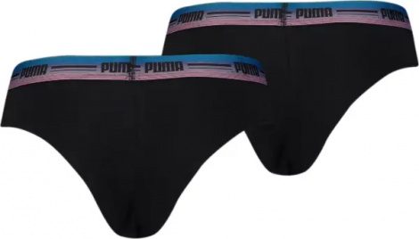 Труси (бразиліана) жіночі Puma BRAZILIAN чорно-рожево-сині (2 штуки) 907856-11