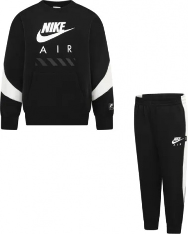 Спортивний костюм дитячий Nike SPORTSWEAR AIR FLEECE чорно-білий 86M846-023