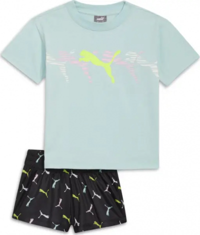 Комплект літній дитячий Puma CAT LOGO бірюзово-чорний 859953-01