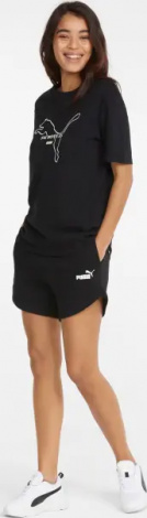 Шорти жіночі Puma ESSENTIALS HIGH WAIST чорні 848339-01