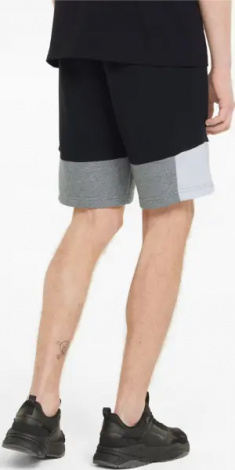 Шорти Puma ESSENTIALS+ BLOCK чорно-сіро-білі 847429-01