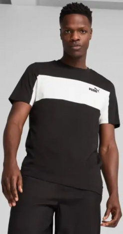 Футболка Puma ESSENTIALS черно-белая 684685-01