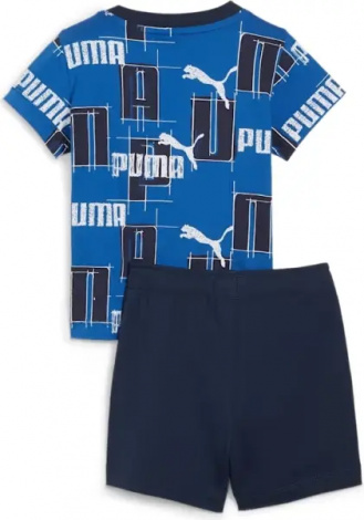 Комплект літній дитячий Puma MINICATS LOGO LAB SET синьо-темно-синьо-білий 680326-17