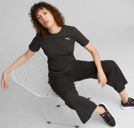 Футболка жіноча Puma HER SLIM чорна 674063-01