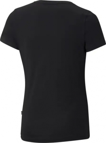 Футболка підліткова Puma ESSENTIALS LOGO чорна 587029-01