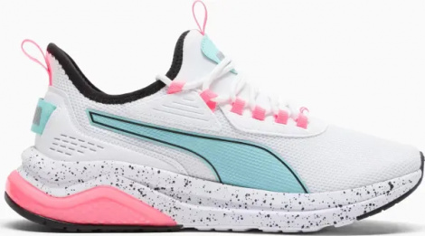 Кроссовки женские Puma AMPLIFIER SPECKLE бело-бирюзово-розовые 399145-05