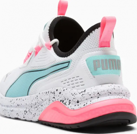 Кроссовки женские Puma AMPLIFIER SPECKLE бело-бирюзово-розовые 399145-05