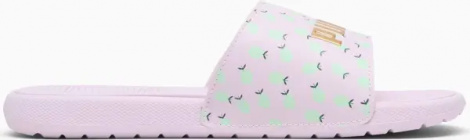 Шльопанці дитячі Puma COOL CAT 2.0 LEMON бузково-лаймові 395655-01