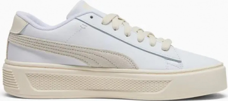 Кеды женские Puma SMASH 3.0 MONO TWIST бело-бежевые 395318-05