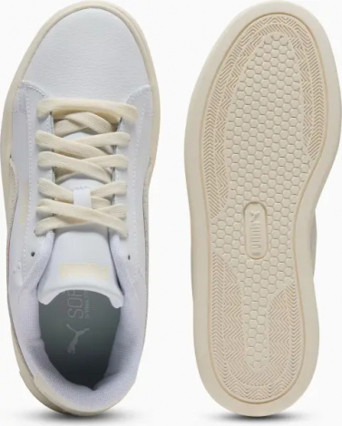 Кеды женские Puma SMASH 3.0 MONO TWIST бело-бежевые 395318-05