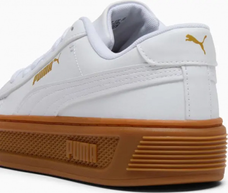 Кеды женские Puma SMASH V3 бело-коричневые 390758-21