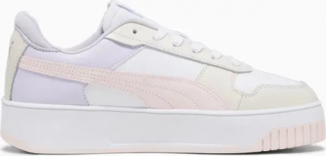 Кроссовки женские Puma CARINA STREET бело-бежево-светло-розовые 389390-10
