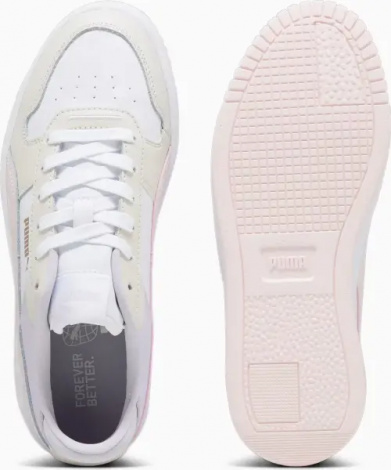 Кроссовки женские Puma CARINA STREET бело-бежево-светло-розовые 389390-10