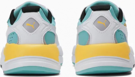 Кроссовки женские Puma X-RAY SPEED бело-голубо-желтые 387063-21