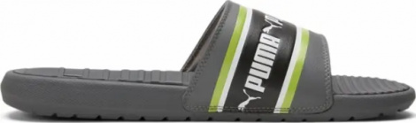 Шлепанцы Puma COOL CAT серо-салатовые 385887-02