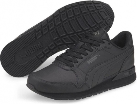 Кроссовки беговые детские Puma ST RUNNER V3 L JR черные 38490401