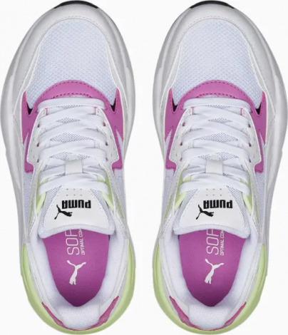 Кросівки дитячі Puma X-RAY SPEED біло-рожево-салатові 384898-05