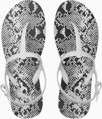 Сандали женские Puma COSY UNTAMED бело-черные 375213-03