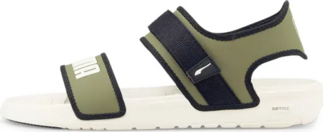 Сандали Puma SOFTRIDE оливково-бежевые 375104-09