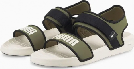 Сандали Puma SOFTRIDE оливково-бежевые 375104-09