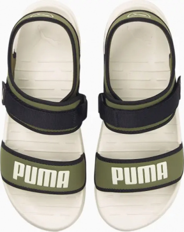 Сандали Puma SOFTRIDE оливково-бежевые 375104-09